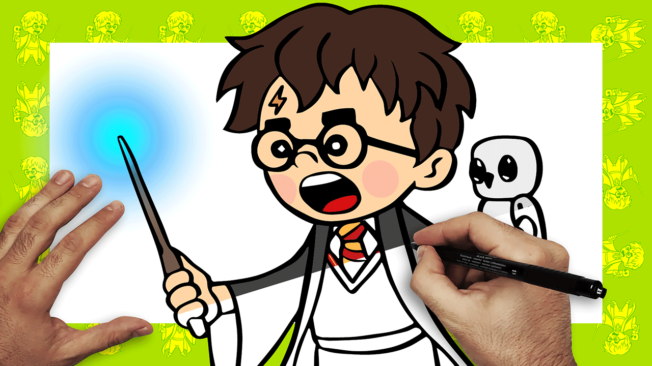 harry potter cartoon fanart chibi