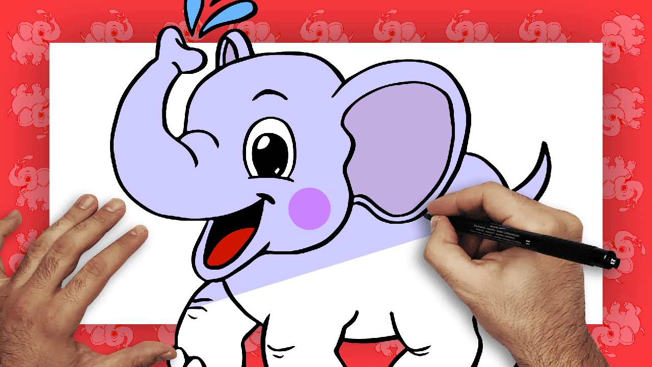 elefante bebé cartoon