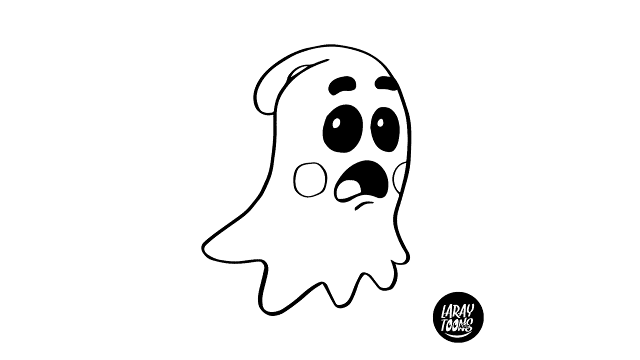 dibujo fantasma colorear halloween